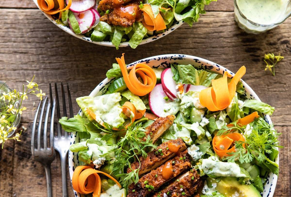 Buffalo Chicken Ranch Salad Recipe
