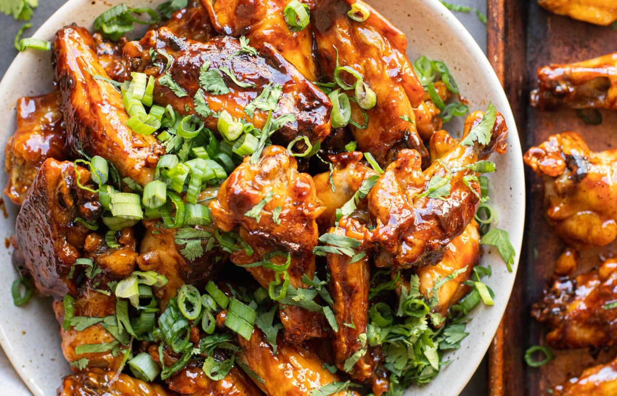 Sweet Soy Scallion Popcorn Wings