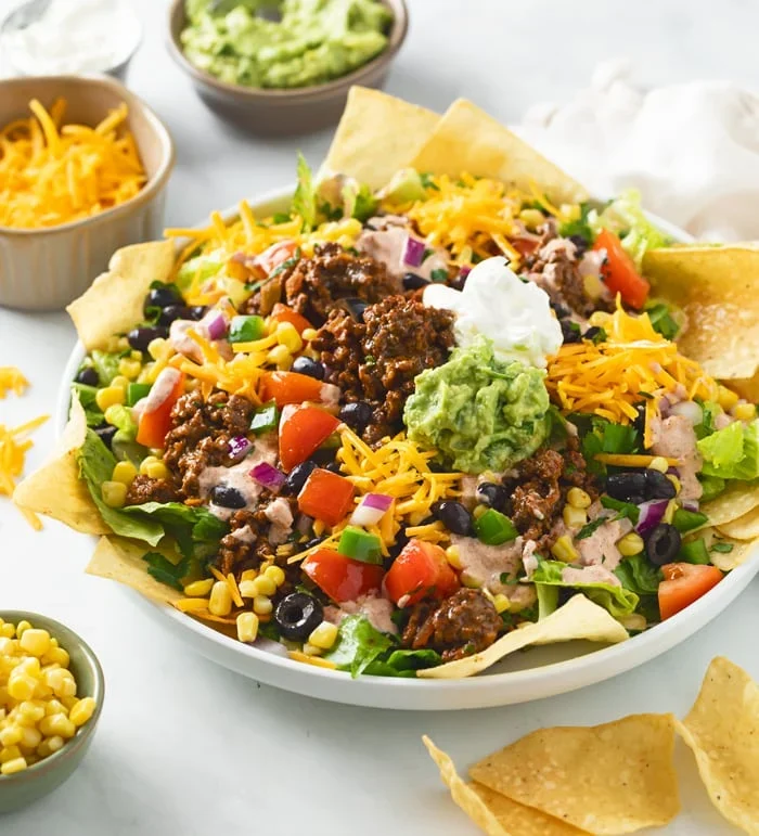Tortilla Chip Taco Salad Cups Recipe