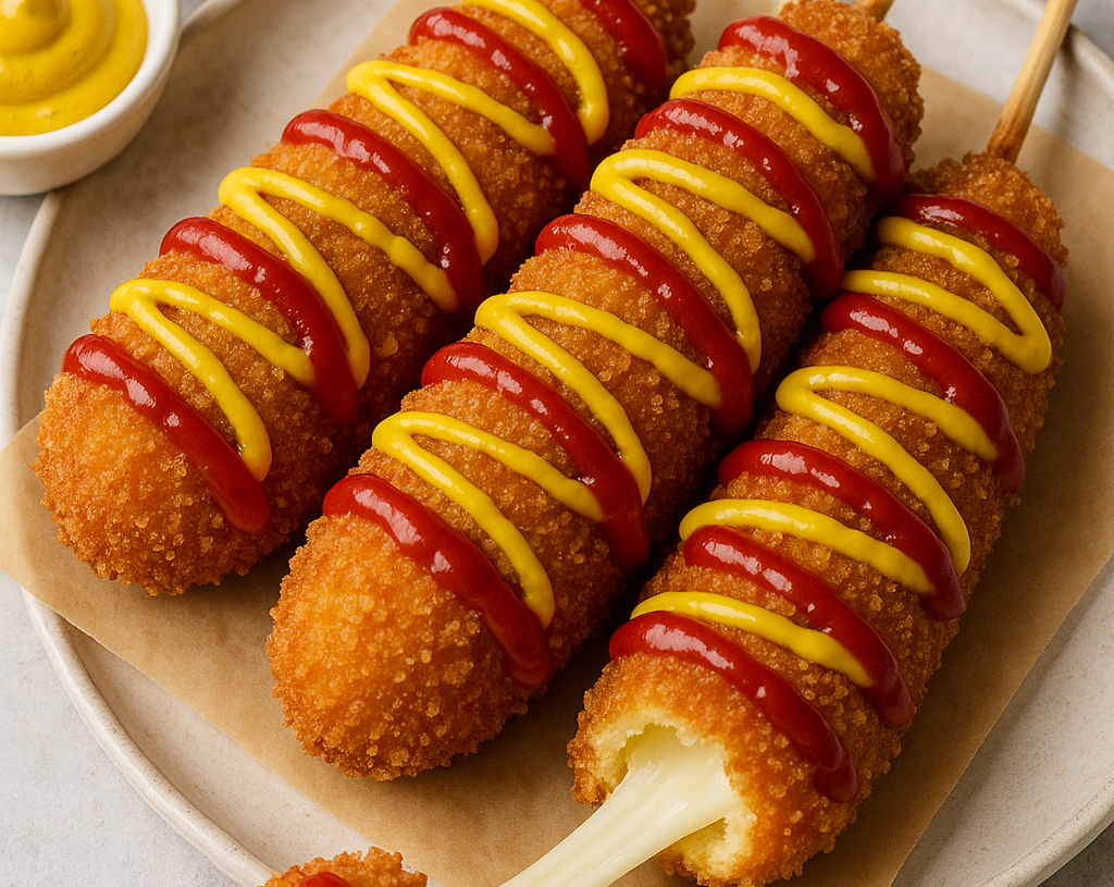 Korean Corn Dog Recipe (Mozzarella Cheese Dogs)