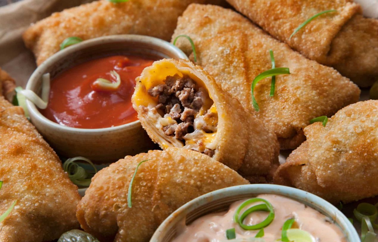 Bacon Cheeseburger Egg Rolls Recipe