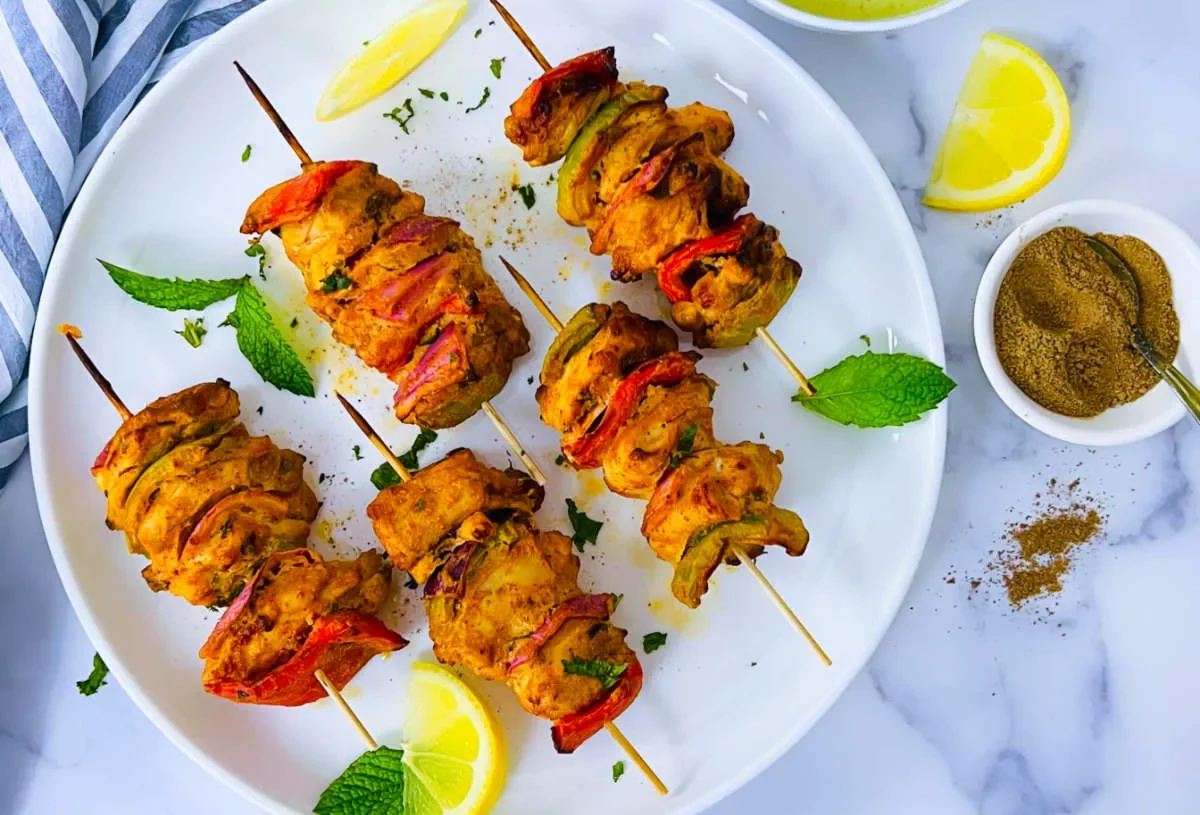 Air Fryer Chicken Tikka and Pakoras
