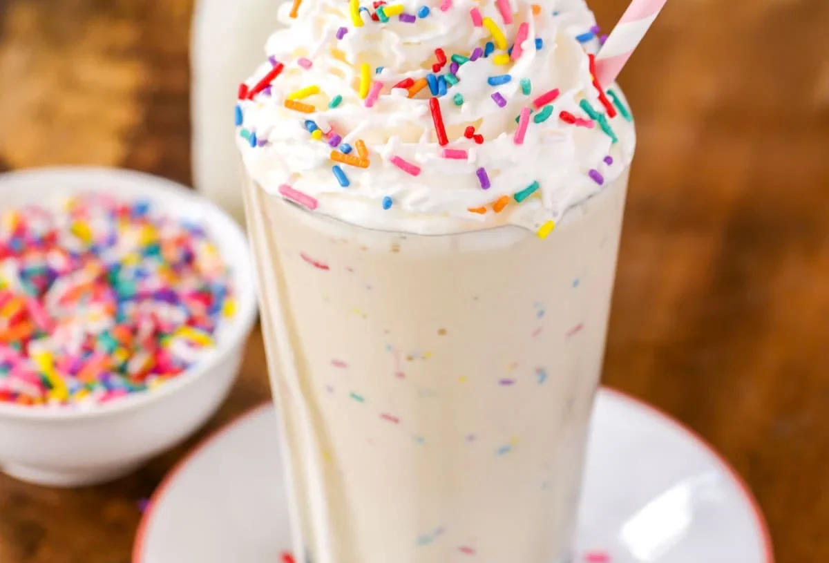 Birthday Cake Confetti Shake Recipe