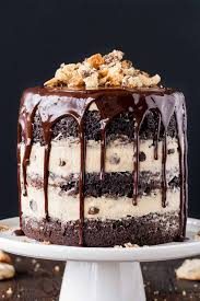 Triple Fudge Cookie Dough Cake
