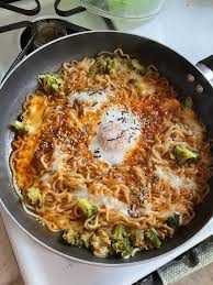 Cheesy Buldak Fire Noodles Skillet Recipe