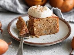 Spiced Pear Almond Cake