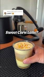 Sweet Corn Vanilla Latte Recipe