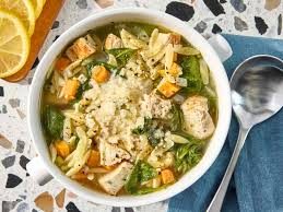 Spicy Lemon Orzo Broth Bowl