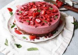 Hibiscus Strawberry Ripple Cake