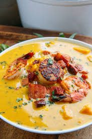 Cajun Cream Shrimp & Sweet Potato Soup