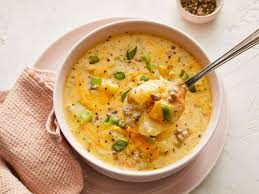 Loaded Cheeseburger Potato Soup Recipe