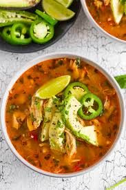 Zesty Avocado Lime Chicken Soup