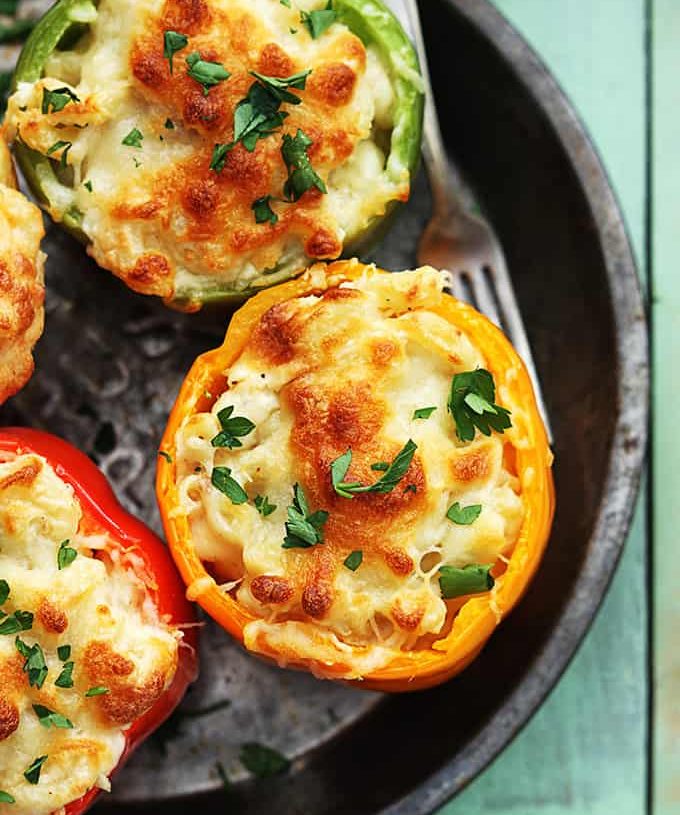 Steakhouse Mac & Cheese Stuffed Peppers
