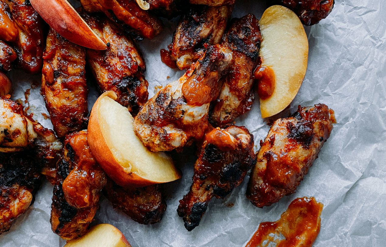 Peach BBQ Wings Recipe