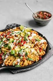 Crispy Nacho Cheese Waffle Fries Recipe